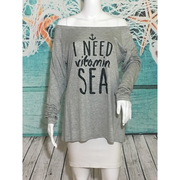 Women's Nautical Long Sleeve Graphic Top Tee - Picture 4 of 8